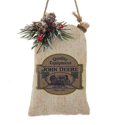 Kurt Adler - John Deere Ornament - Choose your Style Seed Sack 5-Inch Resin