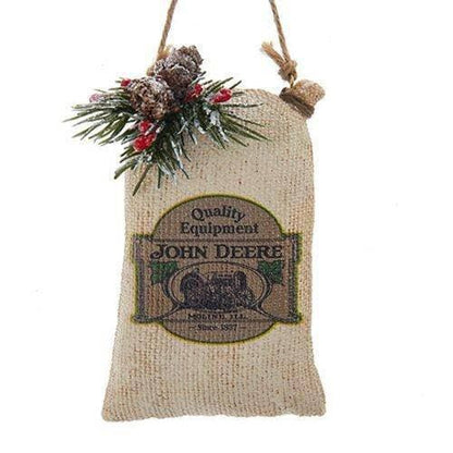 Kurt Adler - John Deere Ornament - Choose your Style Seed Sack 5-Inch Resin