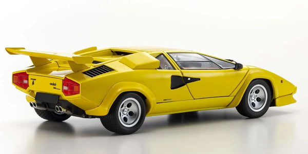 Kyosho - 1/18 Scale Lamborghini Countach LP5000 Quattrovalvole Yellow Model Diecast Car