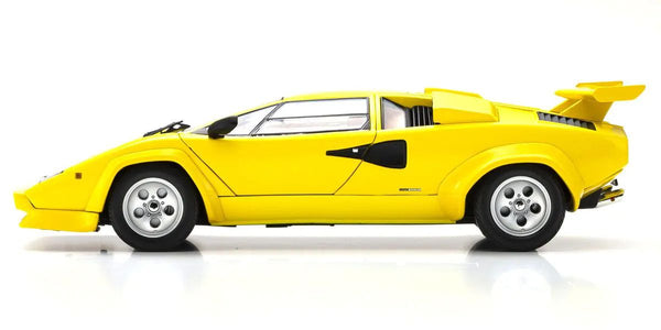 Kyosho - 1/18 Scale Lamborghini Countach LP5000 Quattrovalvole Yellow Model Diecast Car