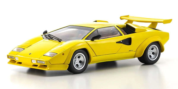 Kyosho - 1/18 Scale Lamborghini Countach LP5000 Quattrovalvole Yellow Model Diecast Car
