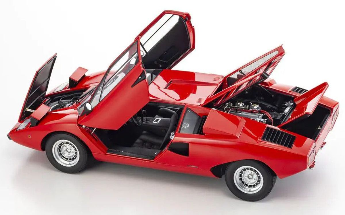 Kyosho - 1/12 Lamborghini Countach LP400 (Red) Diecast Model