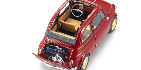 1/18 Fiat Nuova 500 Diecast Model, Coral Red