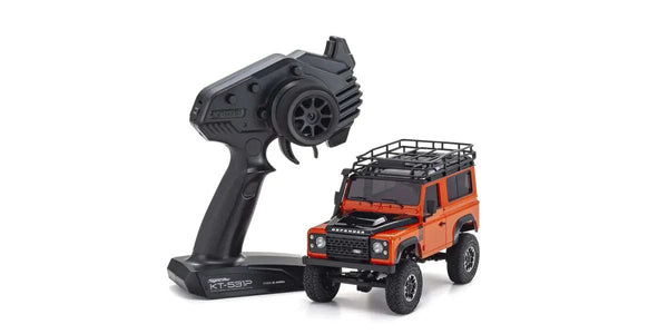 MINI-Z 4x4 Series Ready Set Land Rover Defender 90 Adventure Phoenix Orange/Santorini Black