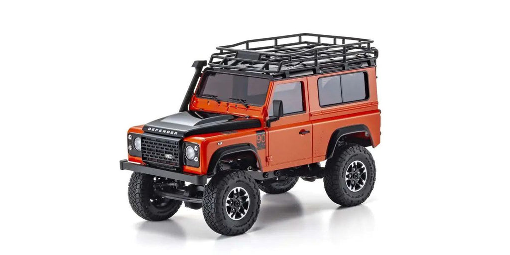 MINI-Z 4x4 Series Ready Set Land Rover Defender 90 Adventure Phoenix Orange/Santorini Black