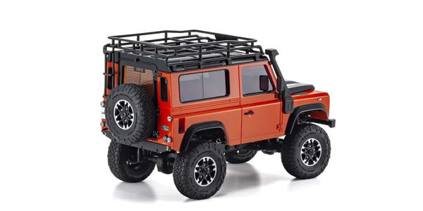 MINI-Z 4x4 Series Ready Set Land Rover Defender 90 Adventure Phoenix Orange/Santorini Black