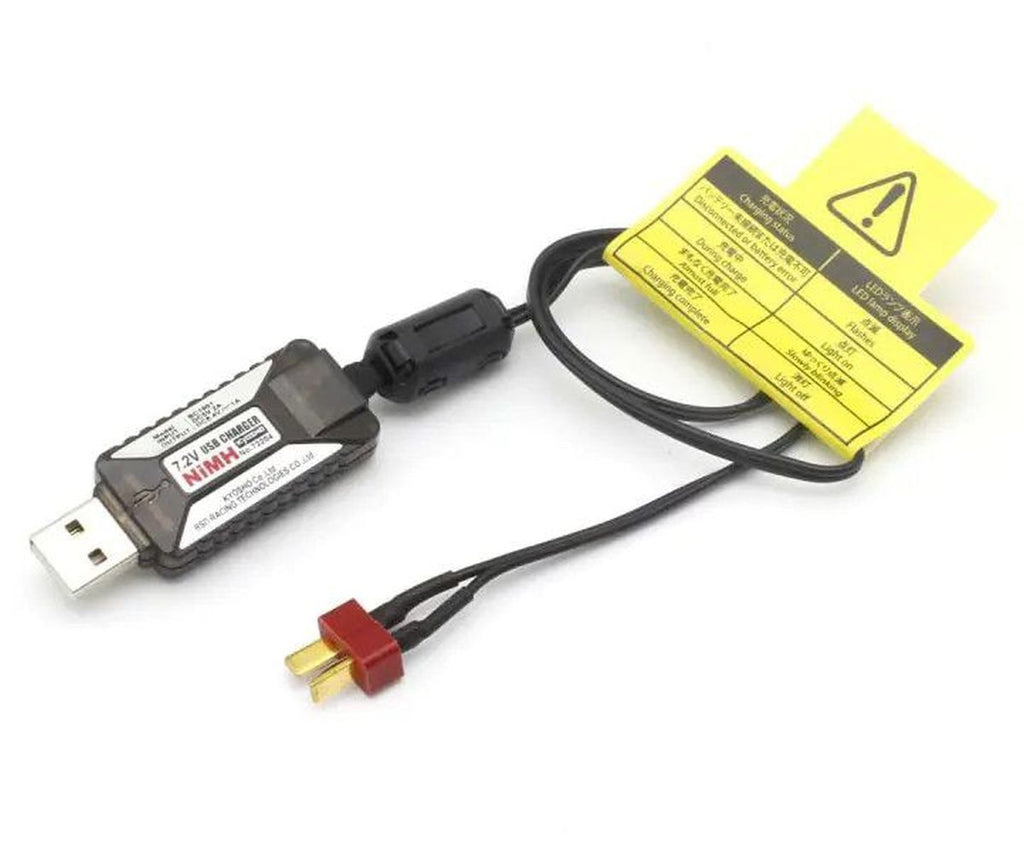 Kyosho - 7.2V/1A USB Charger for NiMH battery