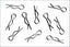 Kyosho - Snap Pins made by Kyosho, 10pcs