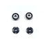 M4 Large 11mm Flange, Black (4pcs)