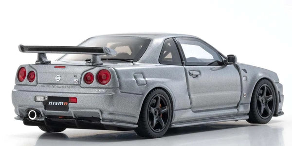 1/43 Scale Nissan Skyline GT-R R34 NISMO Grand Touring Diecast Car (Gray)