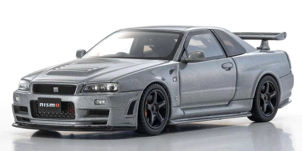 1/43 Scale Nissan Skyline GT-R R34 NISMO Grand Touring Diecast Car (Gray)