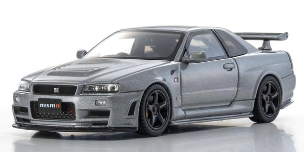 1/43 Scale Nissan Skyline GT-R R34 NISMO Grand Touring Diecast Car (Gray)