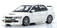 1/43 Scale Mitsubishi Lancer Evolution IX MR, White Diecast Car