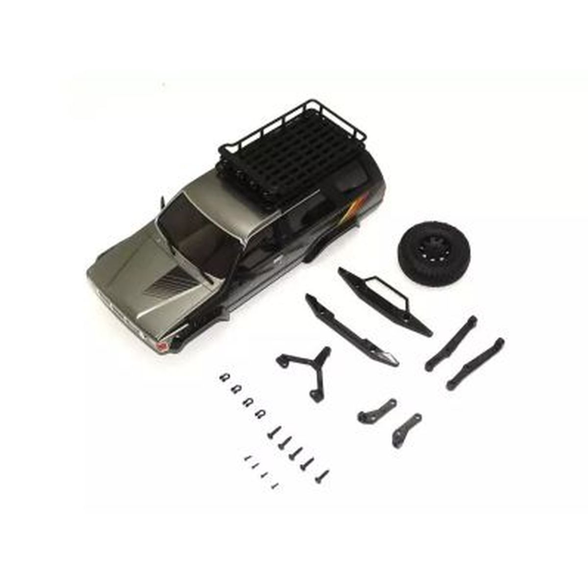 Kyosho - MX-01 Toyota 4Runner (Hilux Surf) with Accesorry parts Dark Gray Metallic