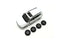 Kyosho - MX-01 Toyota LAND CRUISER 300 Precious White Pearl