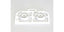 0 Offset White Narrow Wheels for Mini-Z RWD, 2 pc