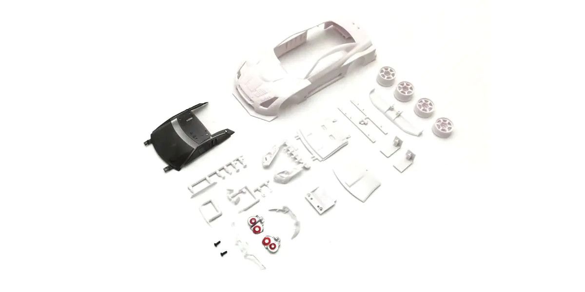 Kyosho - Nissan GT-R GT500 2008 White Body Set w/Wheels