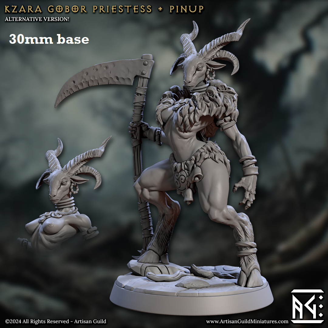 Kzara, Gobor Priestess (Female Capra Cleric) Main image