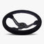 The Le Mans | Black Alcantara Suede | Black Spoke | Bavarian Stitch