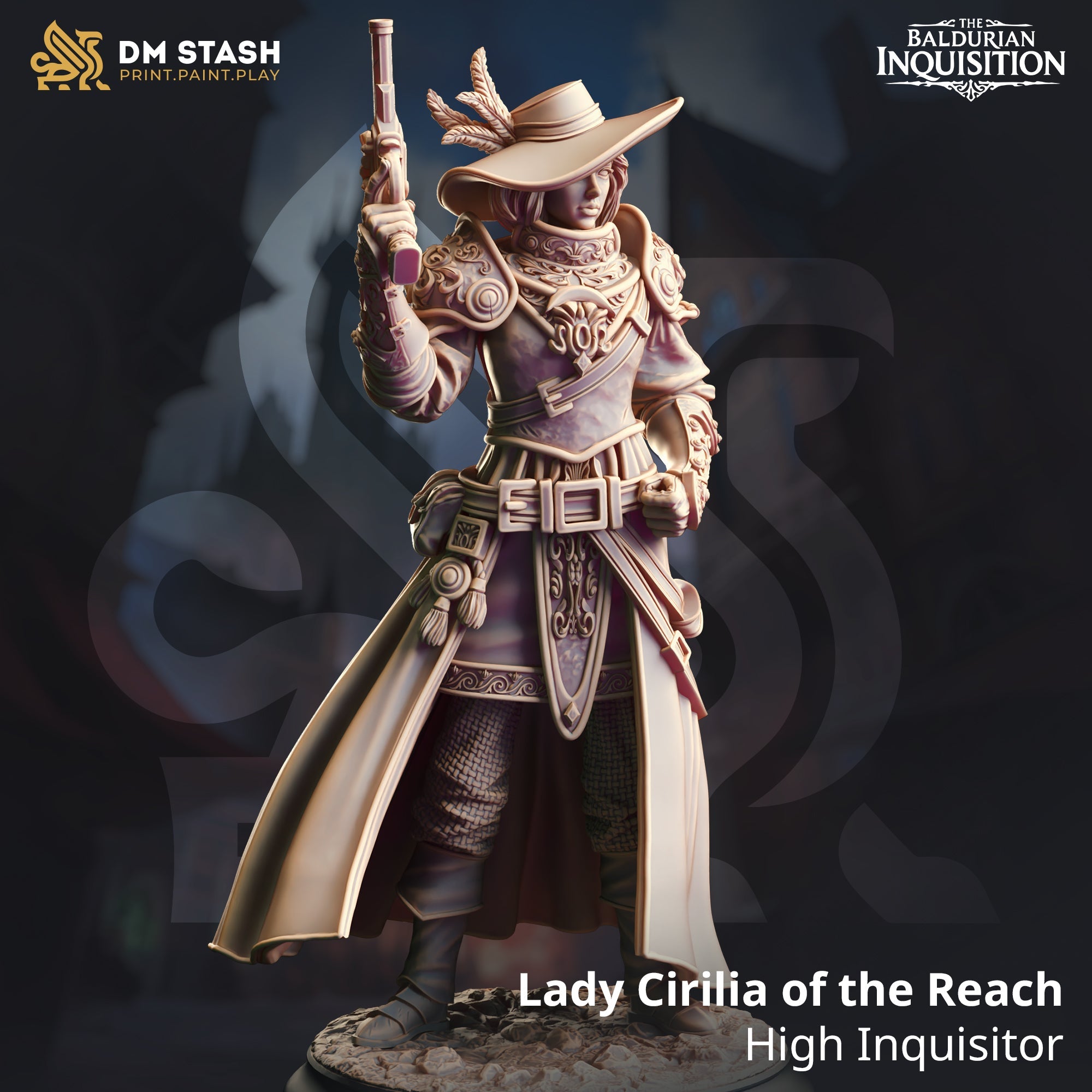 Lady Cirilia of the Reach, High Inquisitor (Female Human Gunslinger) Main image