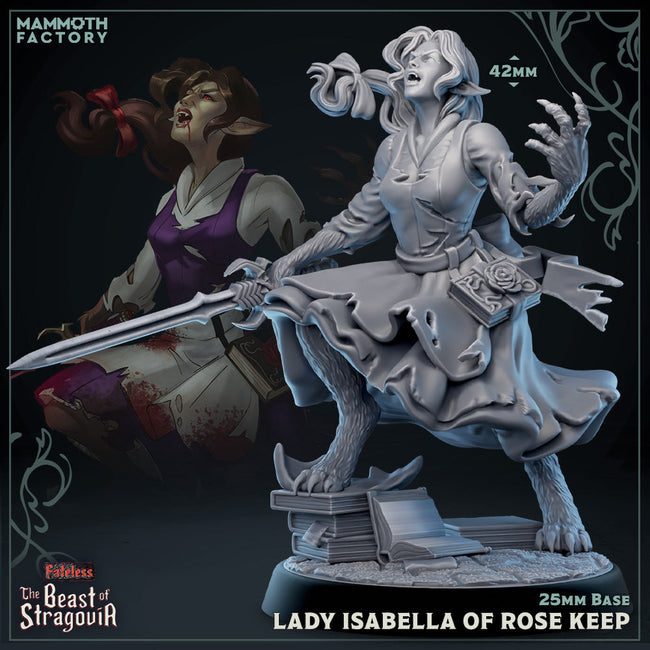 Lady Isabella of Rose Keep (Female Werewolf Scholar) Hover Image