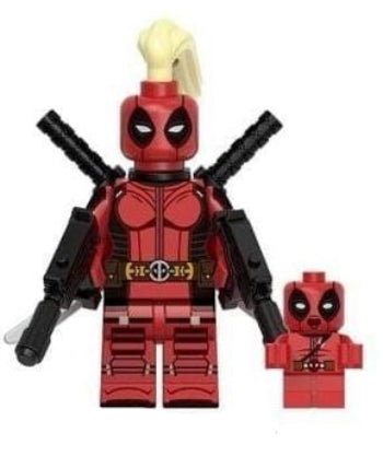 Lady Red Mercenary Custom Minifig Main image