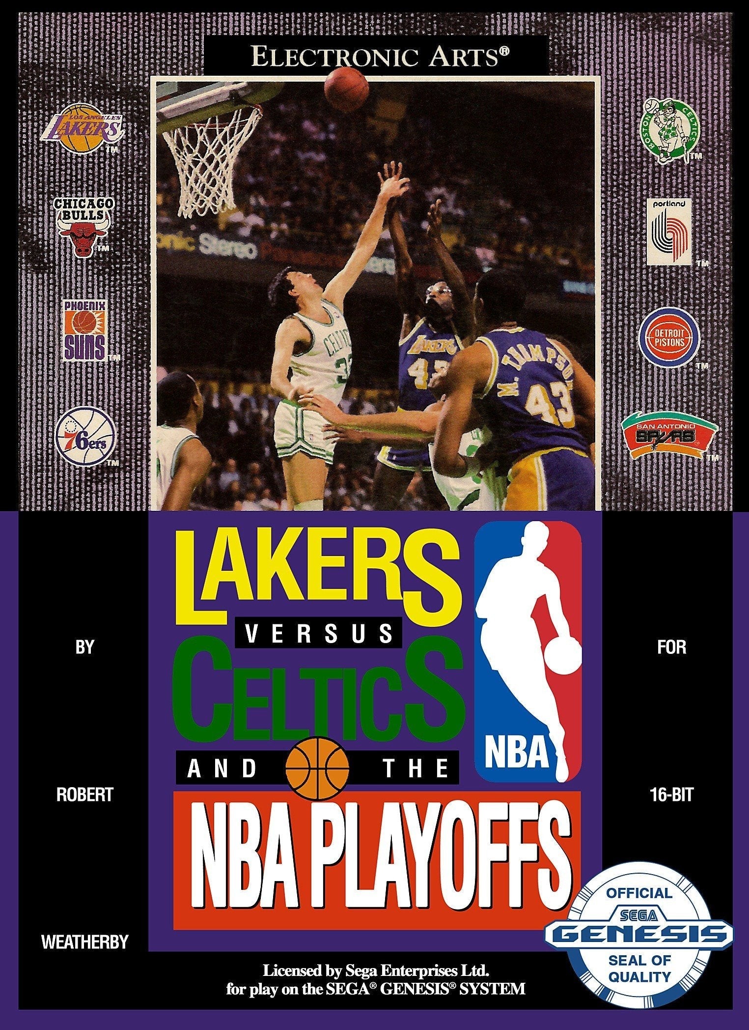 Lakers vs. Celtics and the NBA Playoffs (Sega Genesis) Main image