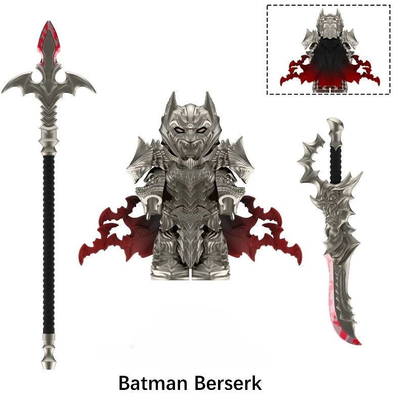 Batman Berserk Anime Minifigure – Dark Armored Demon Slayer Style s2 Main image