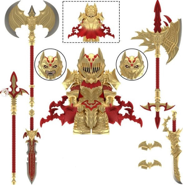 Batman Berserk Anime Minifigure – Gold Armored Demon Slayer Style Main image