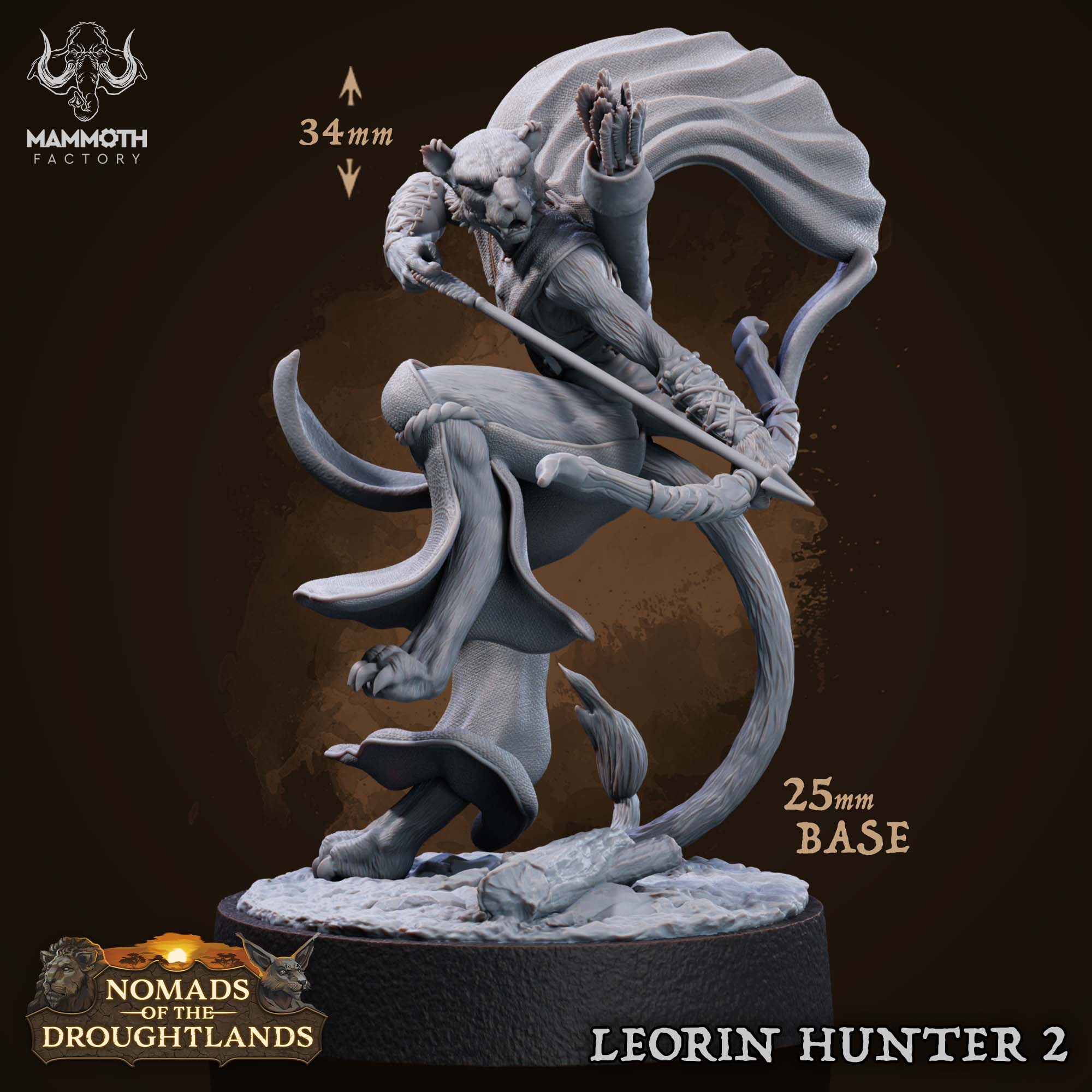 Leorin Hunter: Sculpt 2 (Female Leonin Ranger) Main image