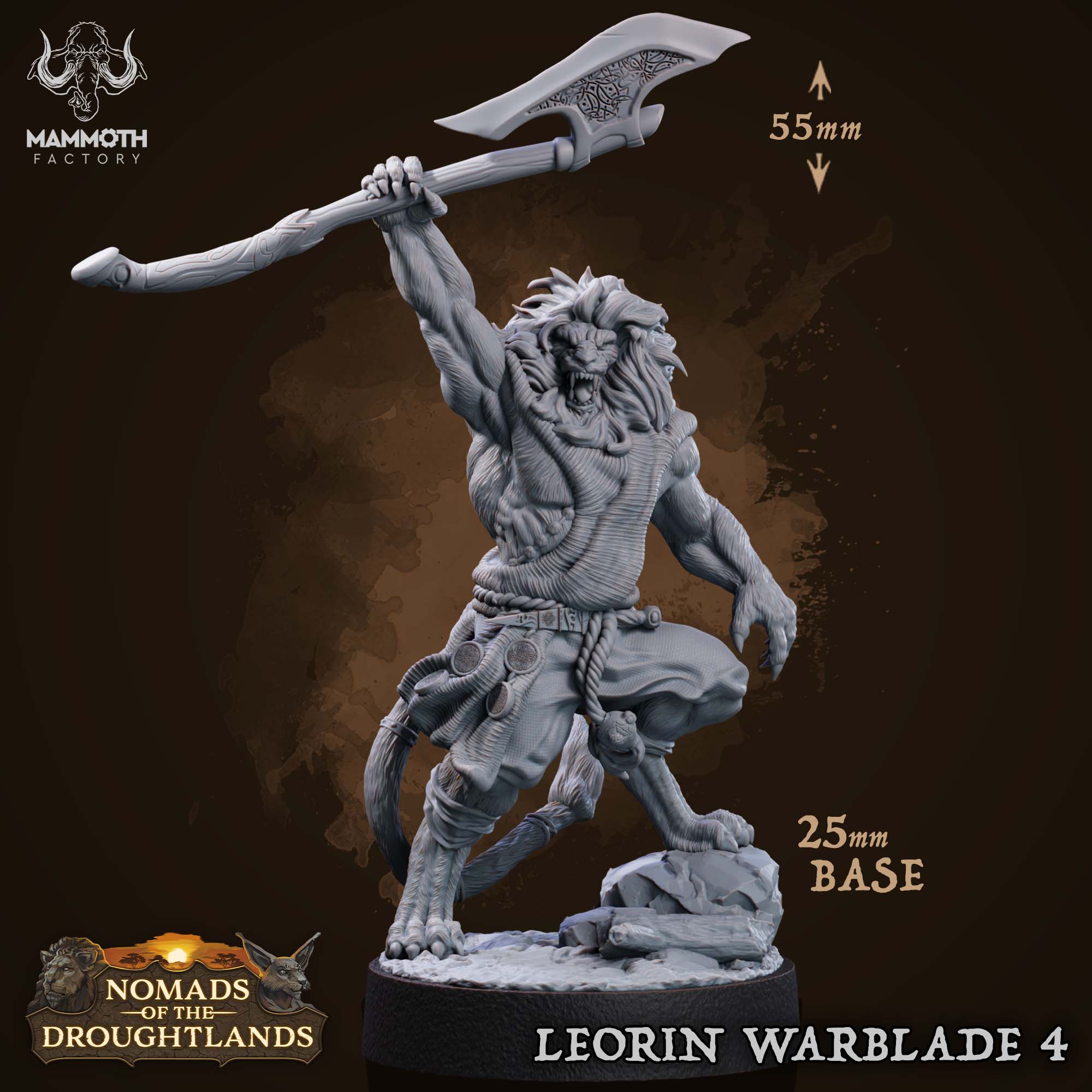 Leorin Warblade: Sculpt 4 (Male Leonin Barbarian) Main image