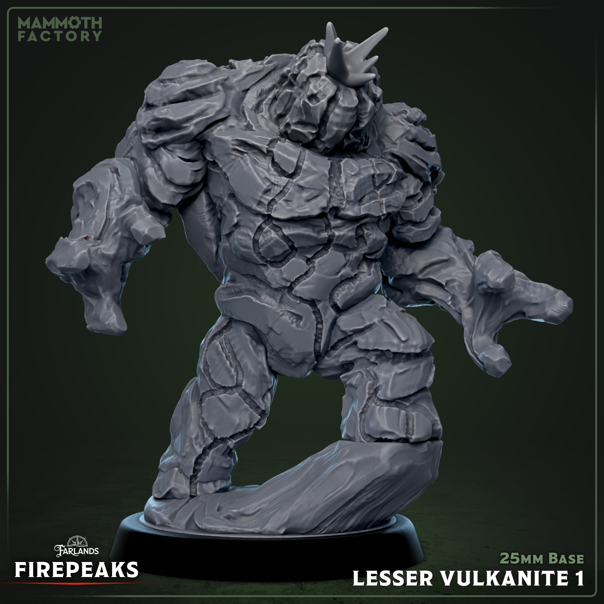 Lesser Vulkanite: Sculpt 1 (Stone Golem / Magma Elemental) Main image