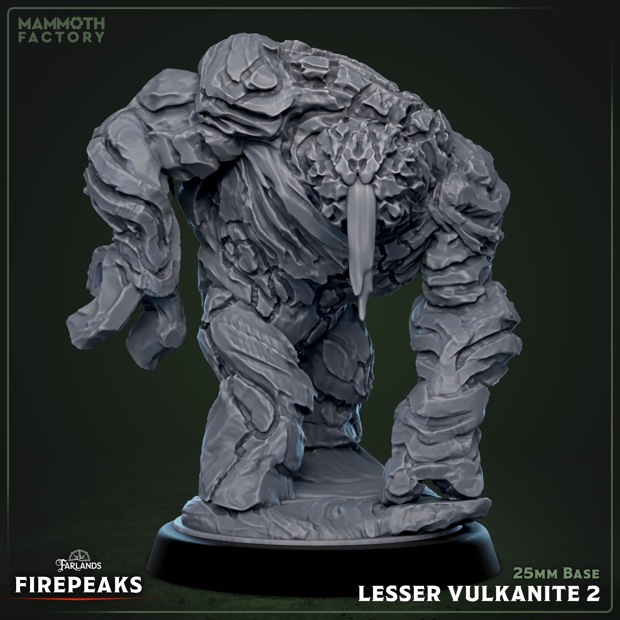 Lesser Vulkanite: Sculpt 2 (Stone Golem / Magma Elemental) Main image