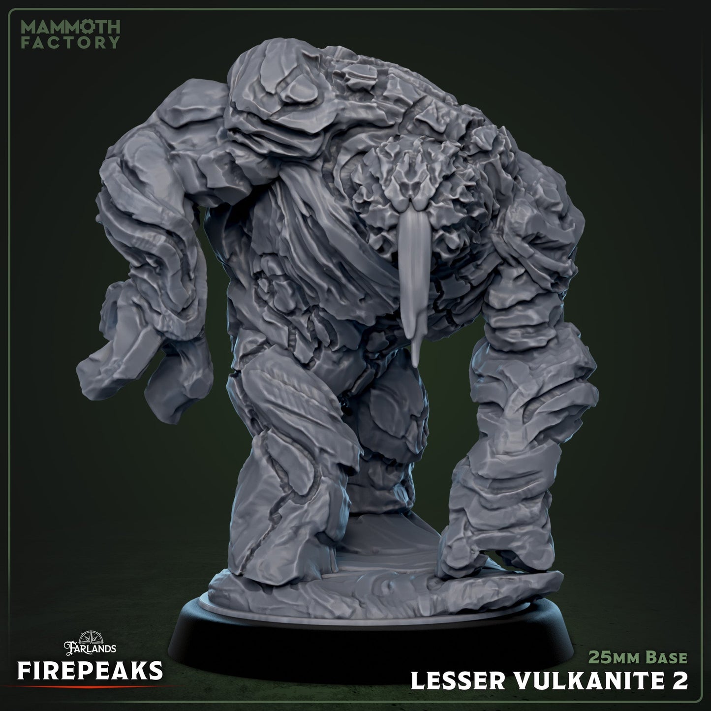 Lesser Vulkanite: Sculpt 2 (Stone Golem / Magma Elemental)