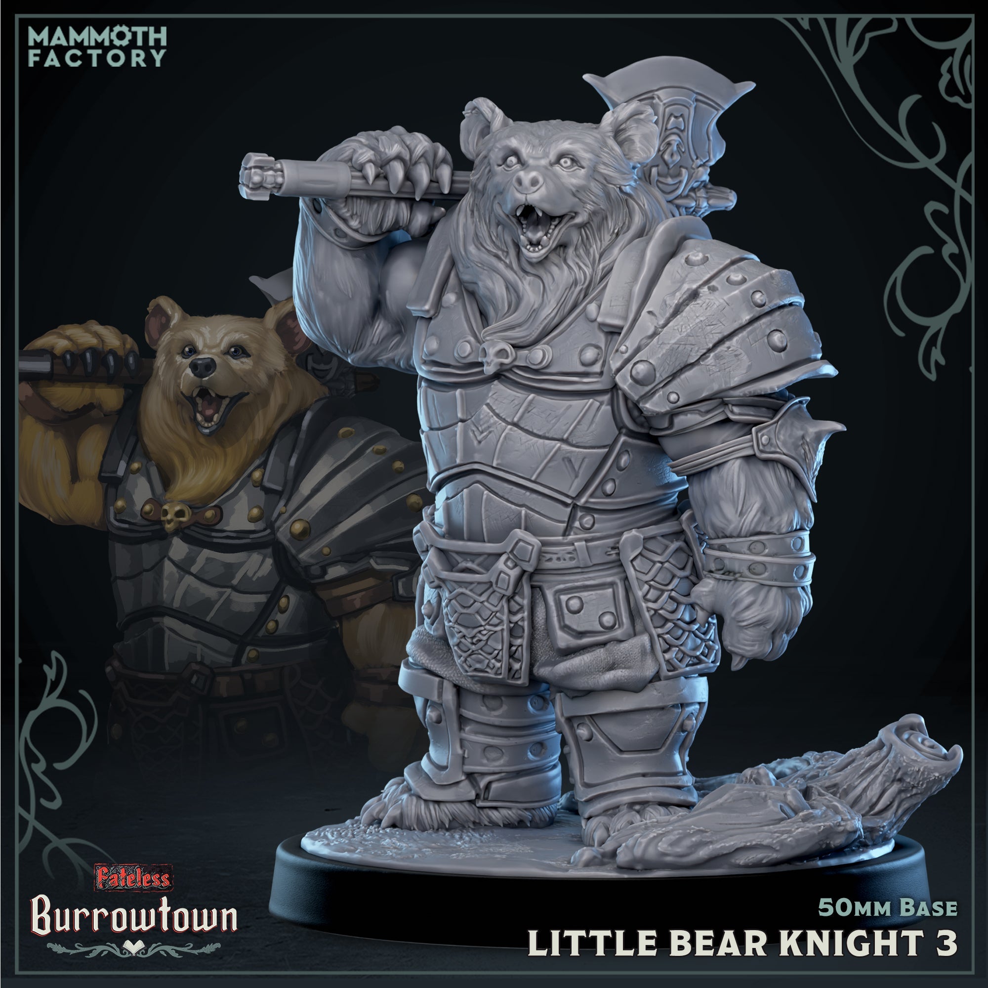 Little Bear Knight (Male Bearfolk Soldier) Main image
