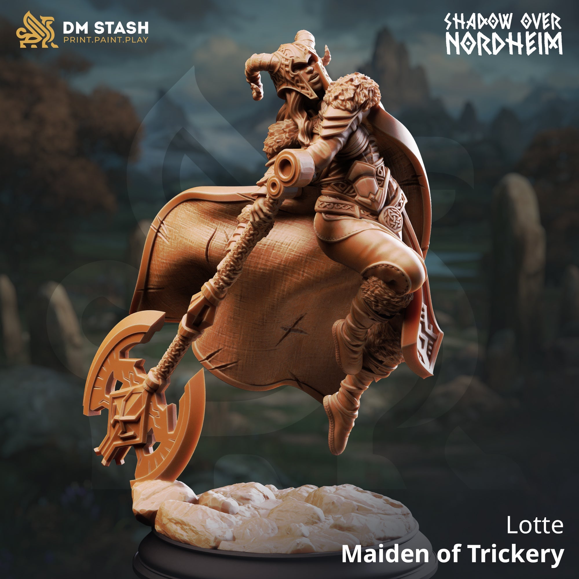 Lotte, Maiden of Trickery (Female Human Barbarian)