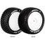E-Maglev 1/10 4WD Front Buggy Tire, Soft, Mounted on White