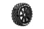 B-Rock 1/8 Off-Road Buggy Tires, 17mm Hex, Mounted on