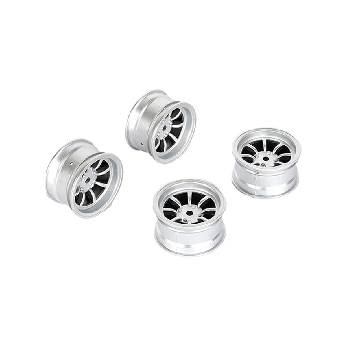 8 Spoke Wheel +4mm (Silver), for LMX
