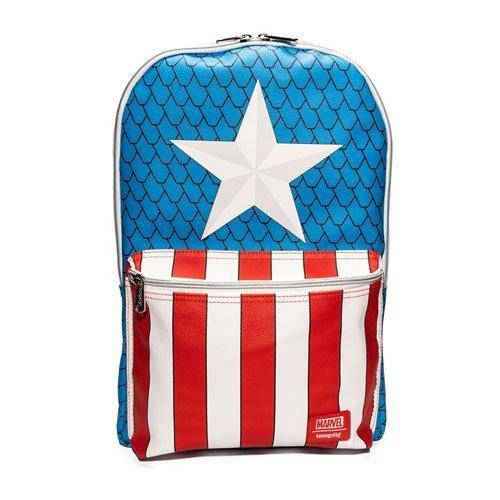 Loungefly Captain America Cosplay Backpack with Pin Set - Entertainment Earth Exclusive