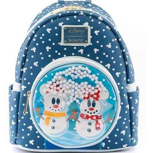 Loungefly Disney Minnie & Mickey Mouse Snow Globe Mini-Backpack Main image