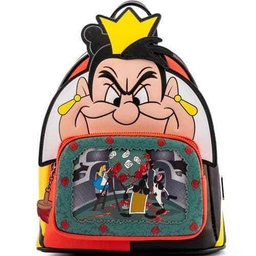 Loungefly Disney Villains Scene Series Queen of Hearts Mini Backpack Hover Image