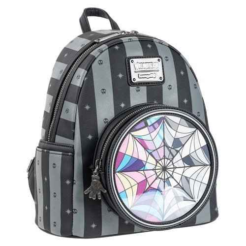 Loungefly Wednesday Nevermore Mini-Backpack - Entertainment Earth Exclusive Hover Image