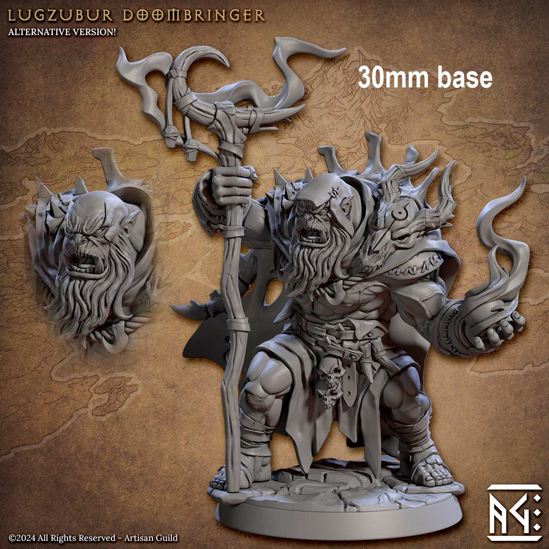 Lugzubur Doombringer (Male Orc Sorcerer Hero) Main image