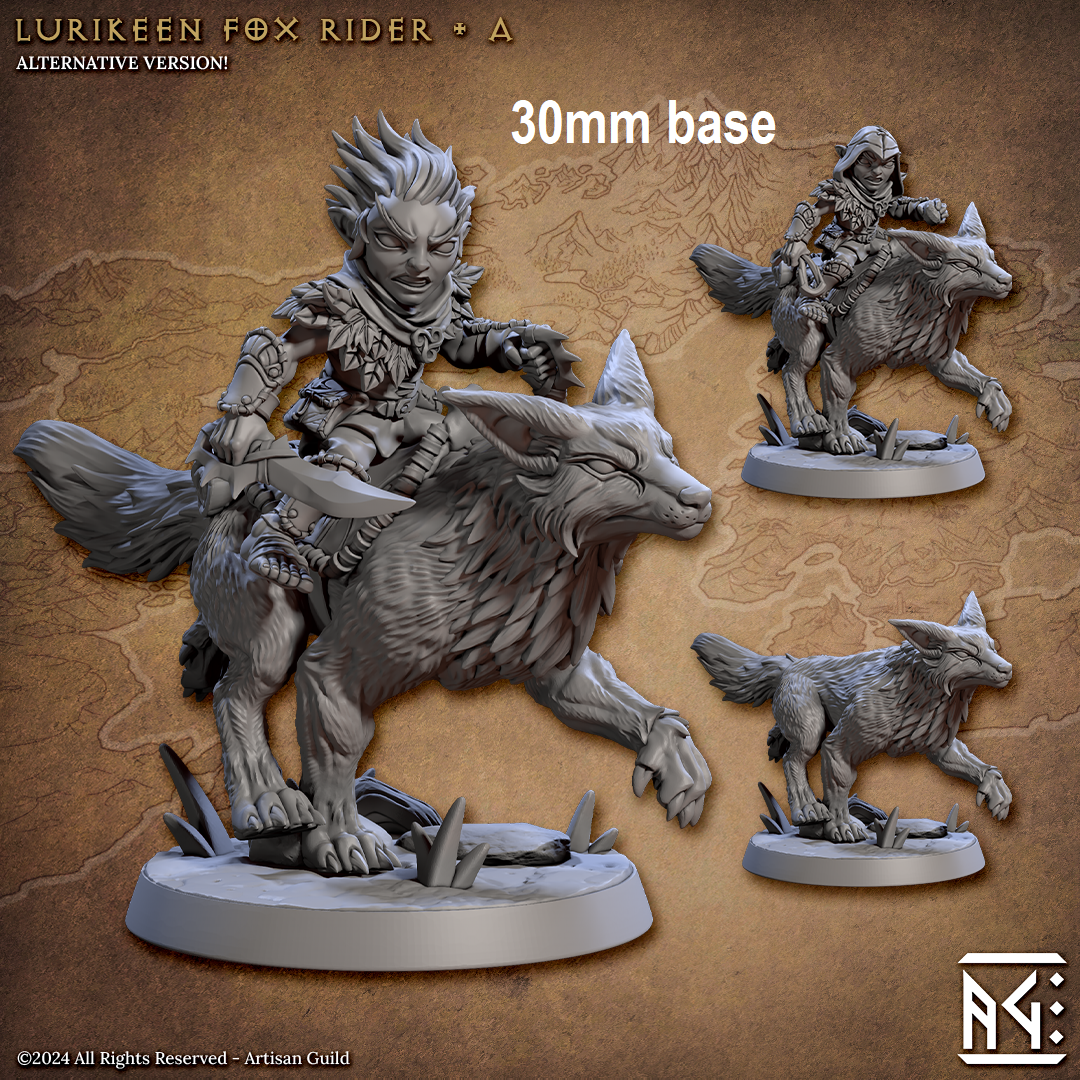 Lurikeen Fox Rider (Base Sculpt A)