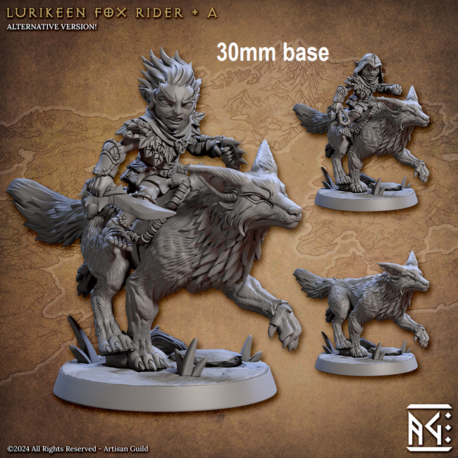 Lurikeen Fox Rider (Base Sculpt A) Hover Image