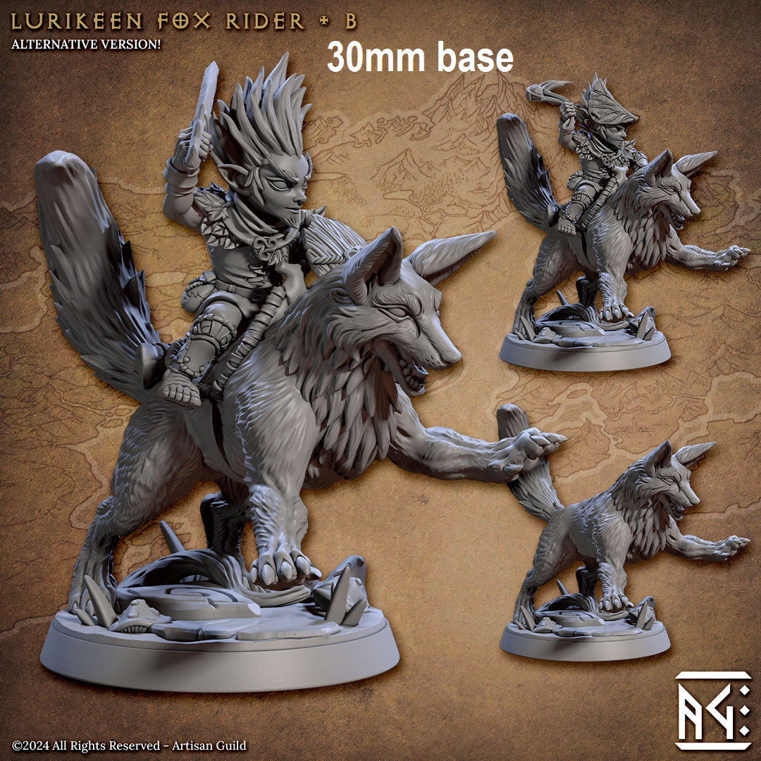Lurikeen Fox Rider (Base Sculpt B) Main image