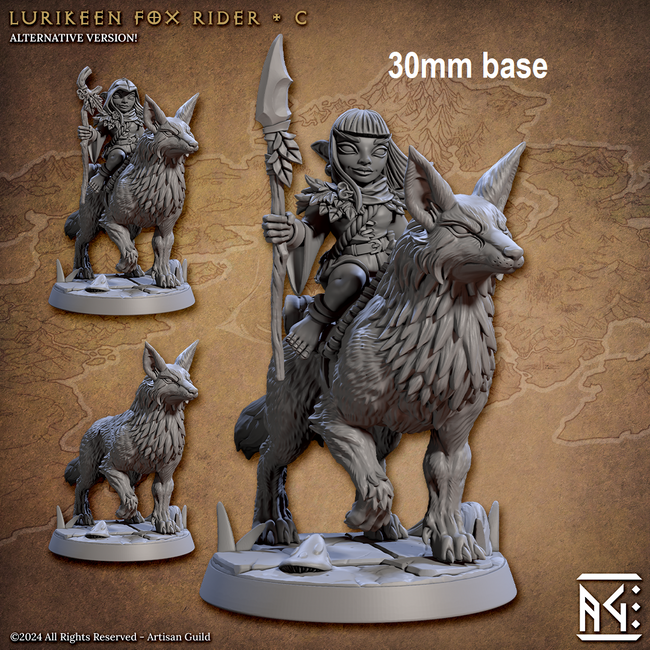 Lurikeen Fox Rider (Base Sculpt C) Hover Image