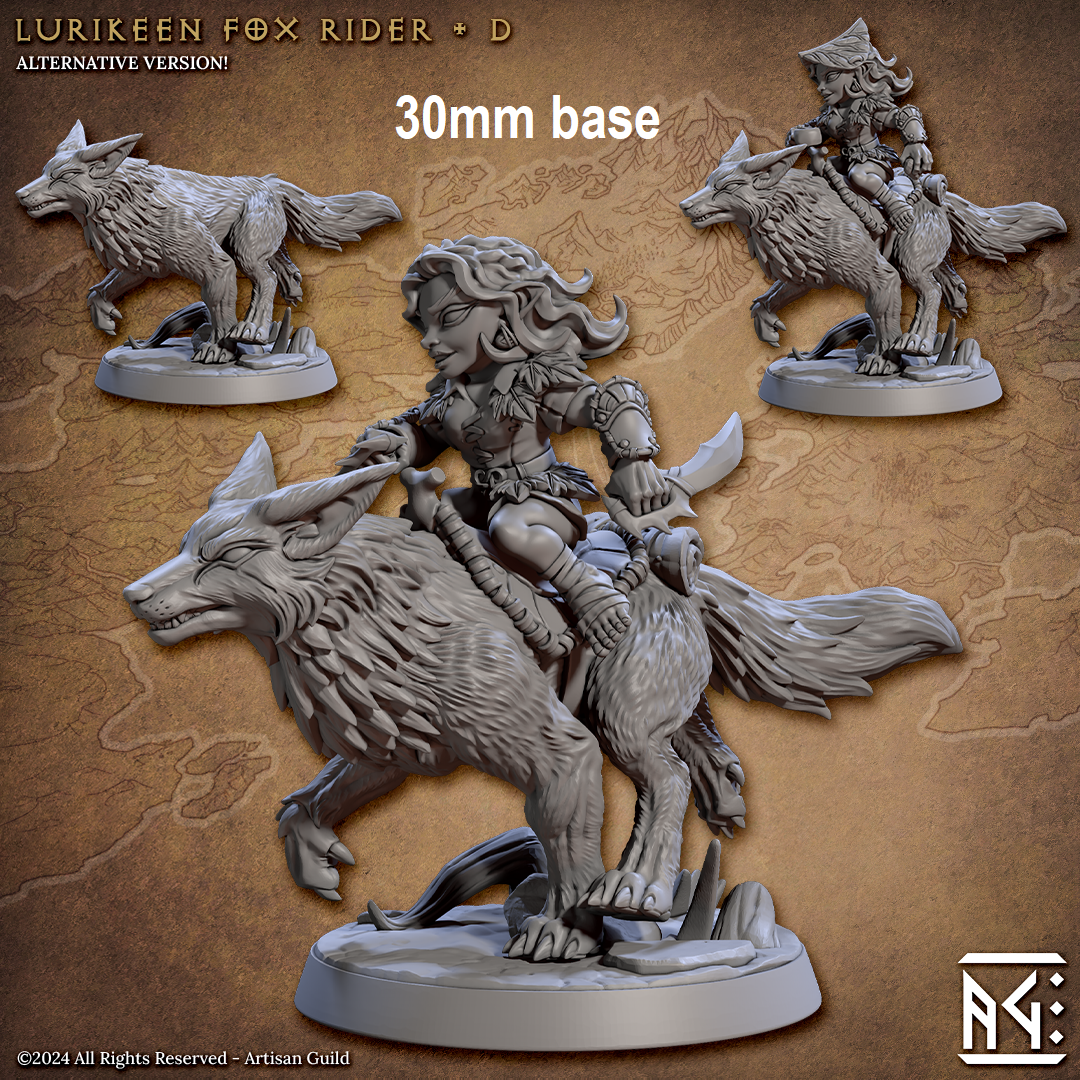 Lurikeen Fox Rider (Base Sculpt D) Main image