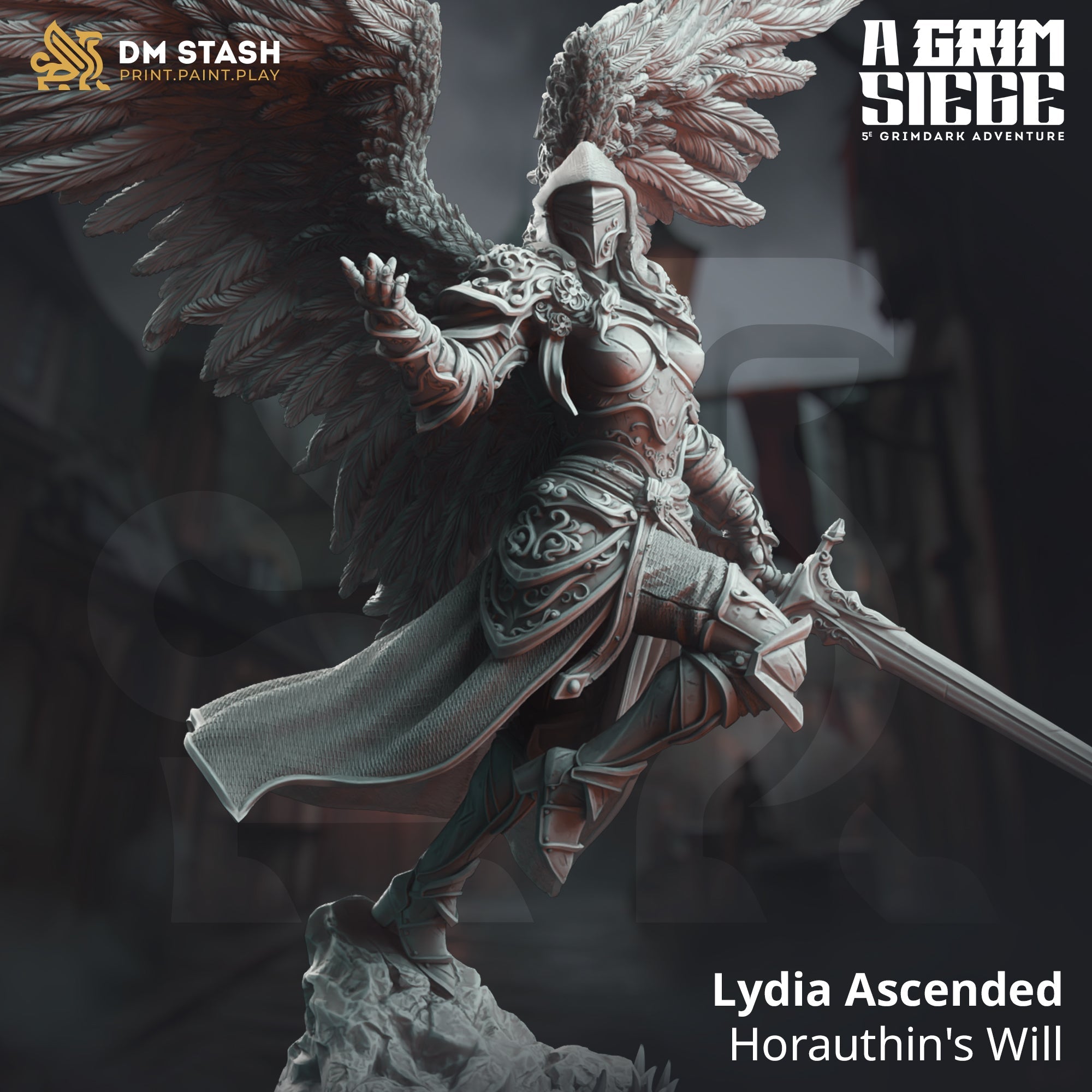Lydia Ascended, Horauthin's Will (Female Angel Paladin) Main image